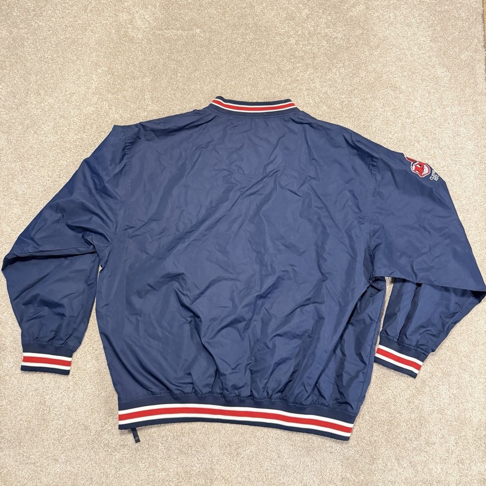VTG Cleveland Indians Mens 2XL Pullover Windbreaker Jacob's Field Chief Wahoo - Picture 8 of 8